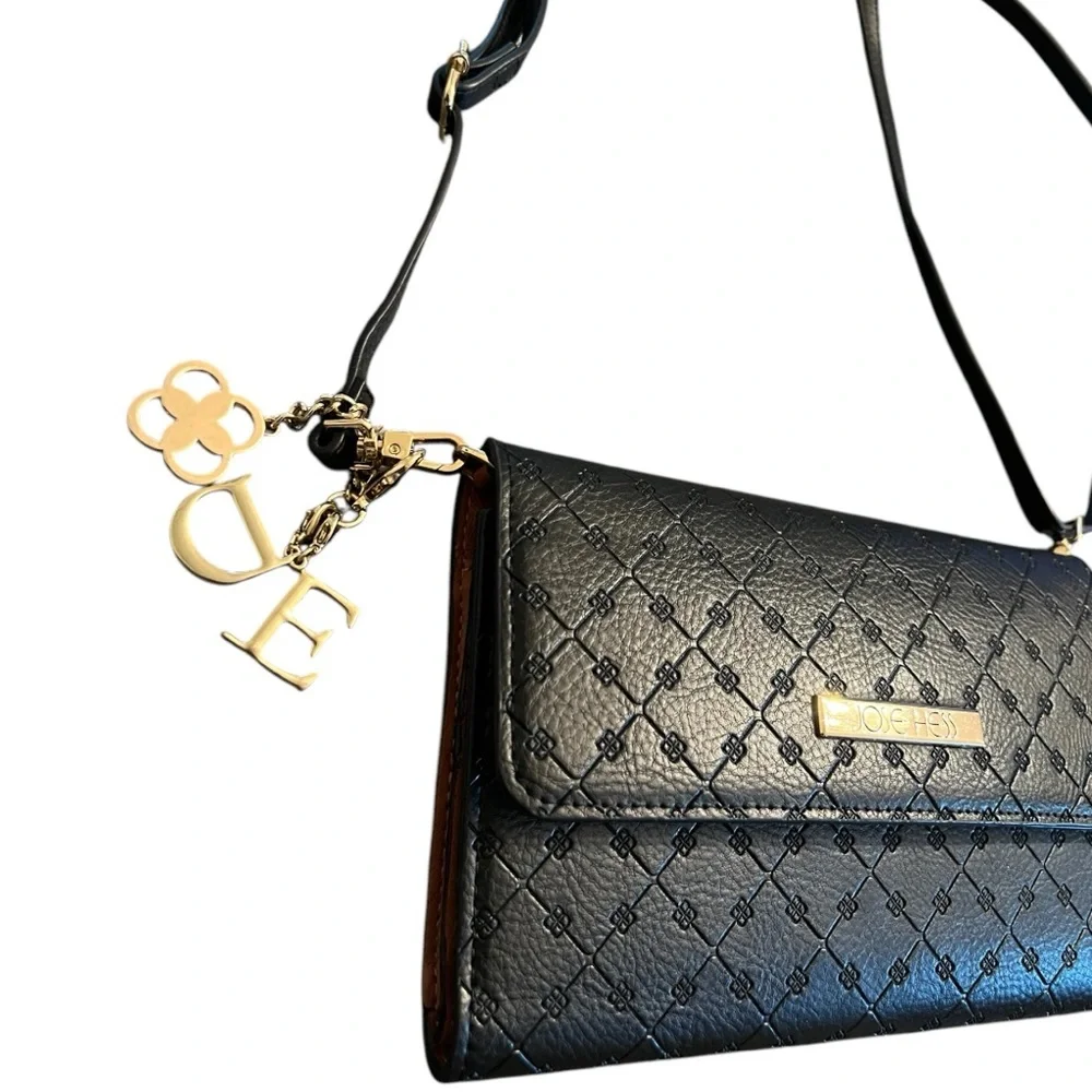 Jose Hess Black Wristlet with Gold Accents - Picture 7 of 13